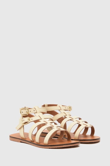 Schuh Tangle Gladiator Cream Sandals