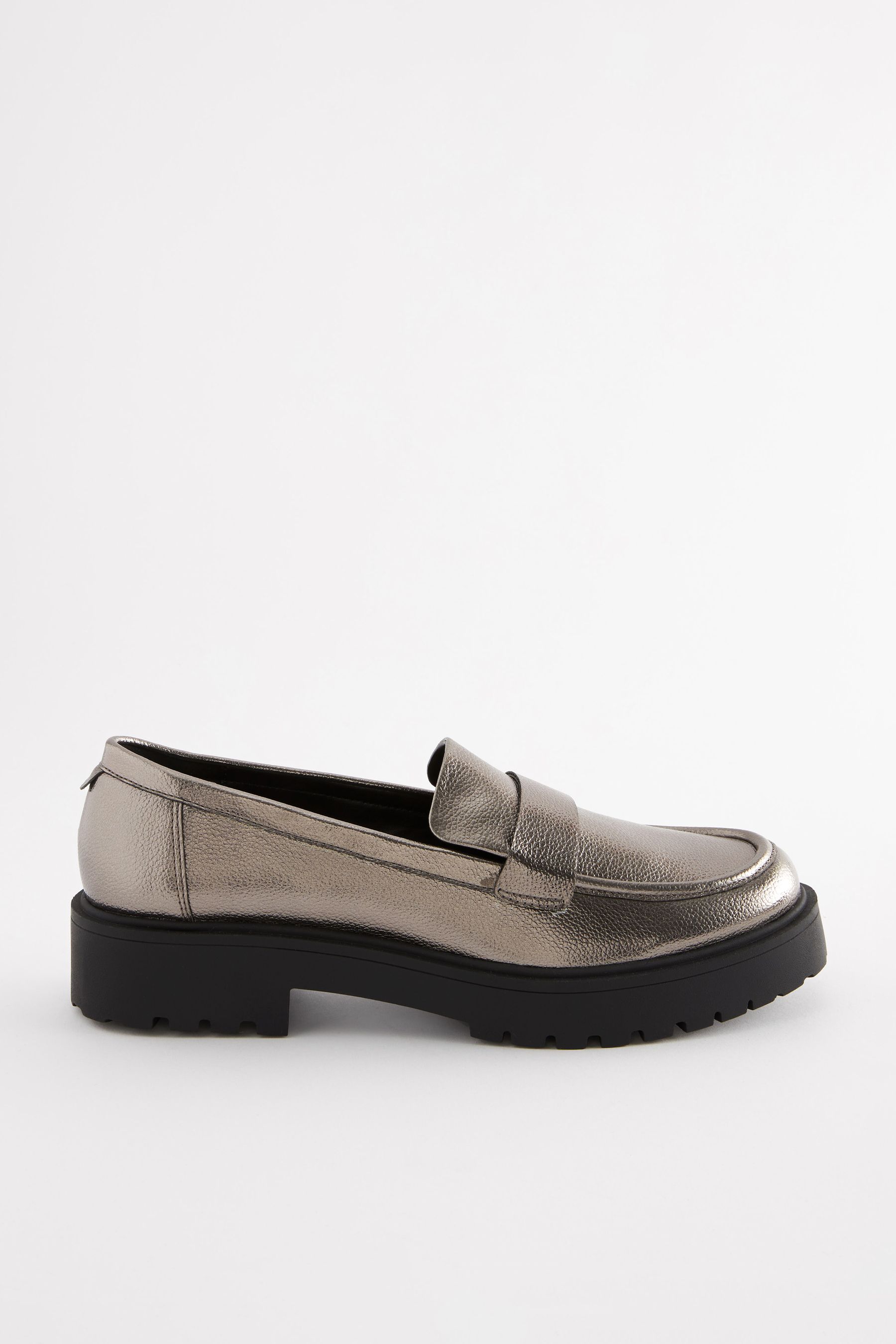 Buy Pewter Grey Extra Wide Fit Forever Comfort Chunky Loafers from