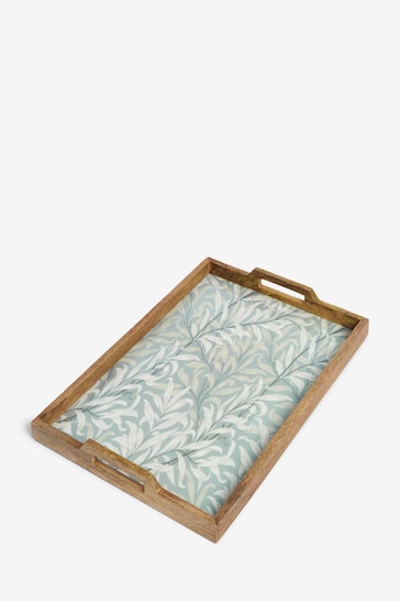 Clarke and Clarke Dove Grey William Morris Designs Willow Boughs Wooden Tray