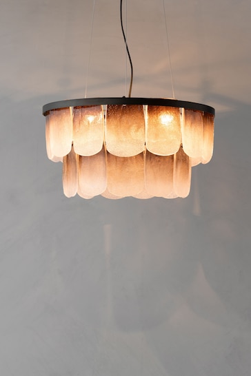 French Connection Brown Ombre Malandi Chandelier Light