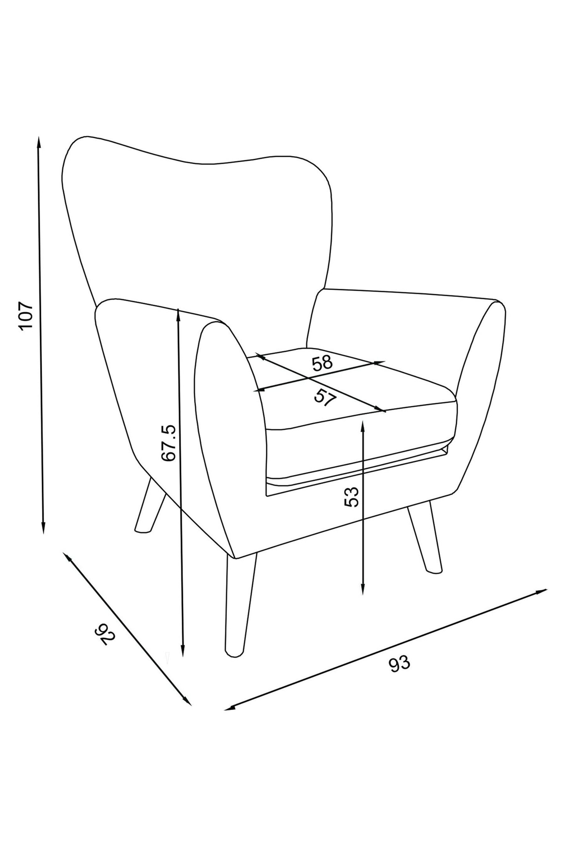 Teal shop armchair next