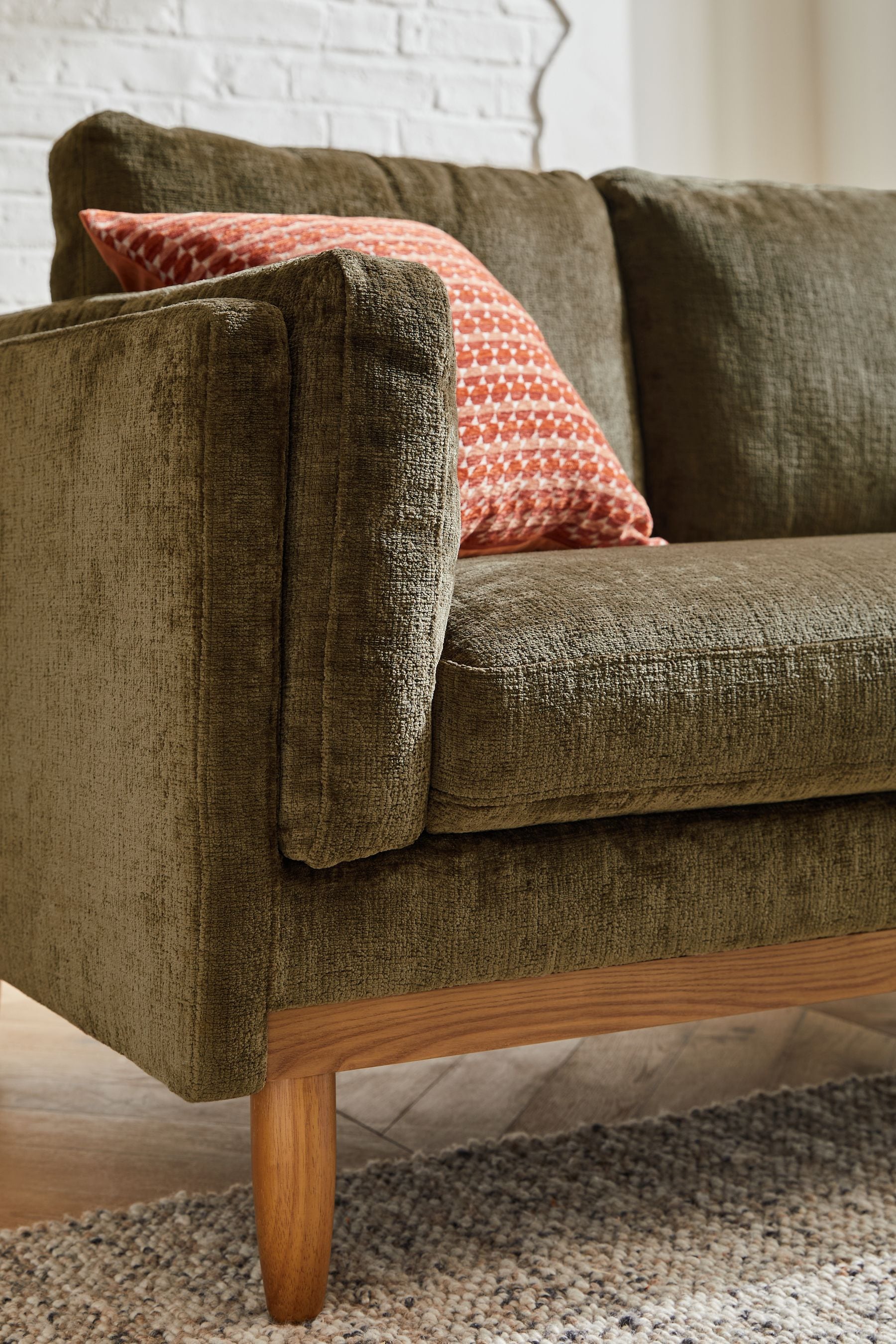 Portia studded hot sale sofa next