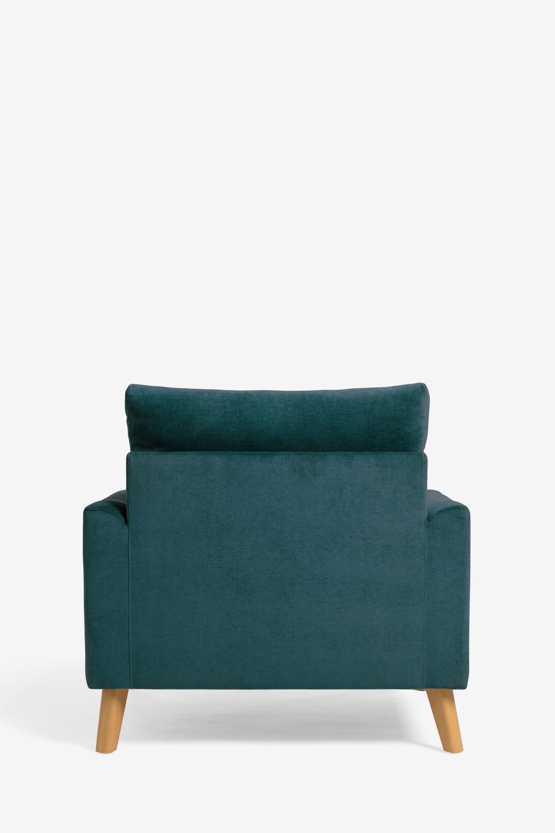 Teal store blue armchair