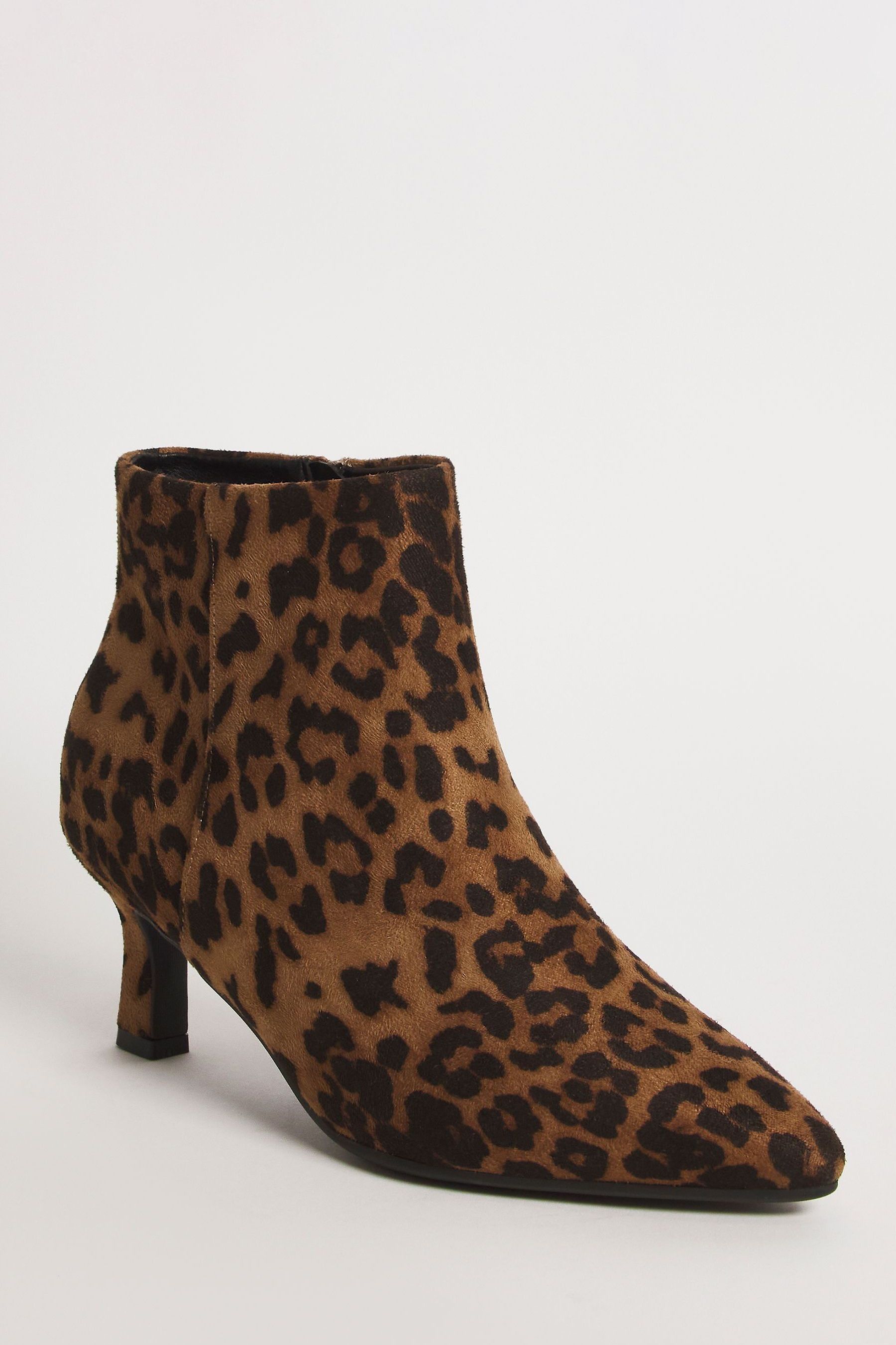 Leopard kitten deals heel boots
