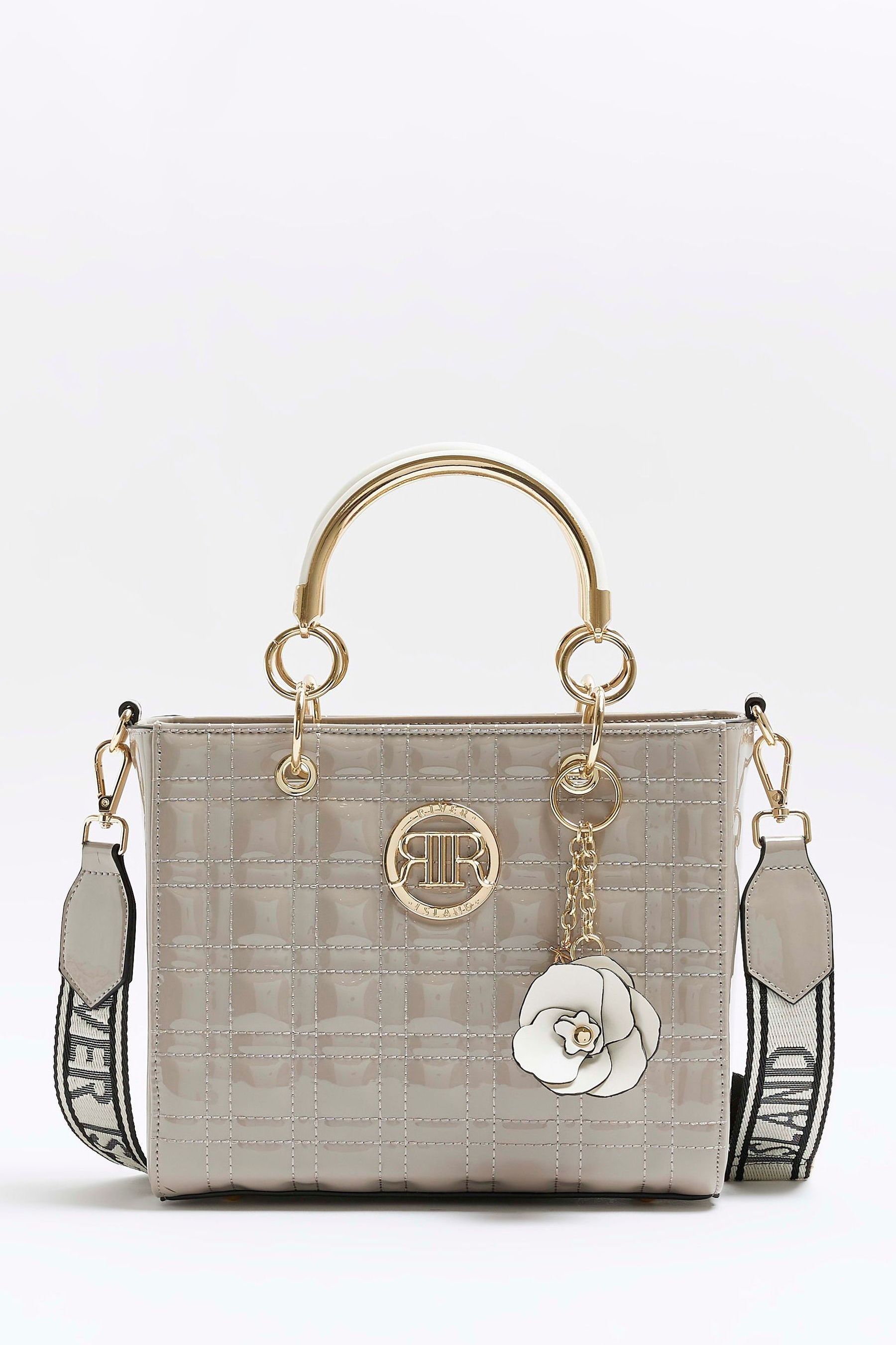 Buy River Island Grey Corsage Tote Bag from the Next UK online shop
