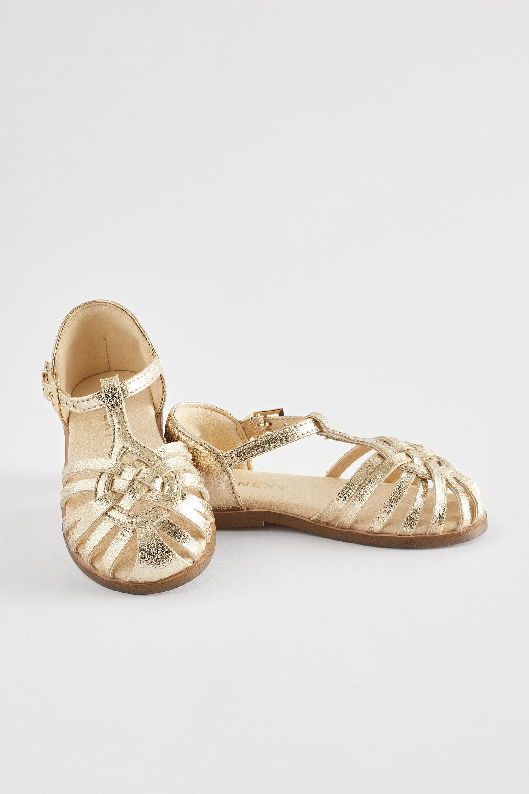 Ladies gold best sale sandals uk