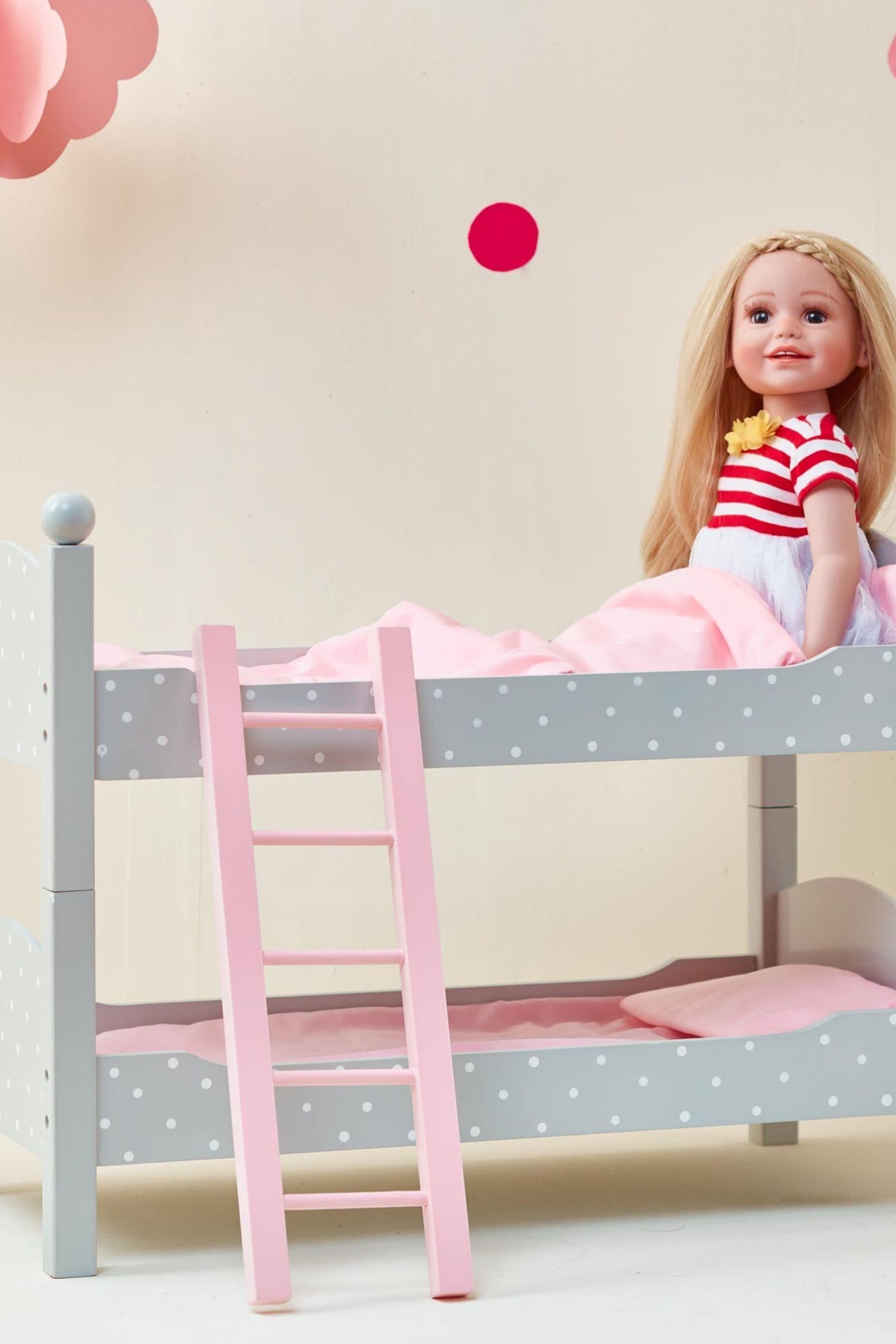 Buy Teamson Home Grey Kids Wooden Baby Doll Furniture Bunk Bed and Bedding from the Next UK online shop