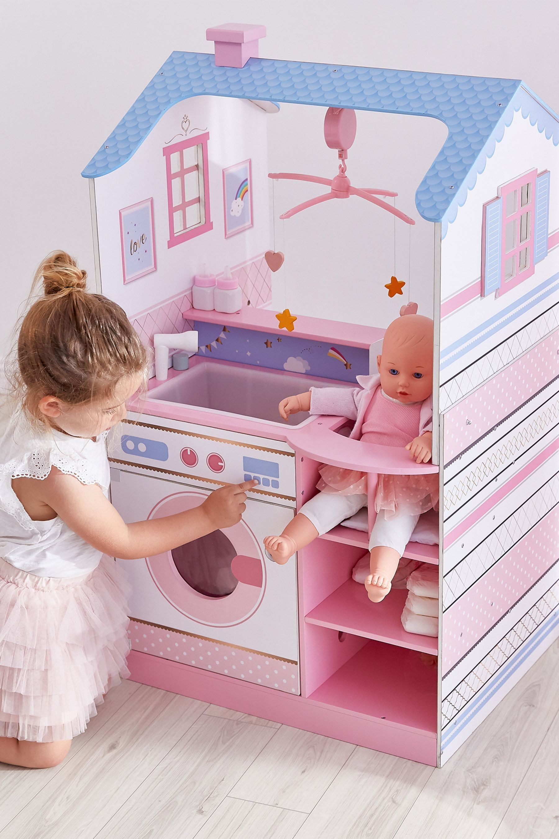 Baby doll changing set store