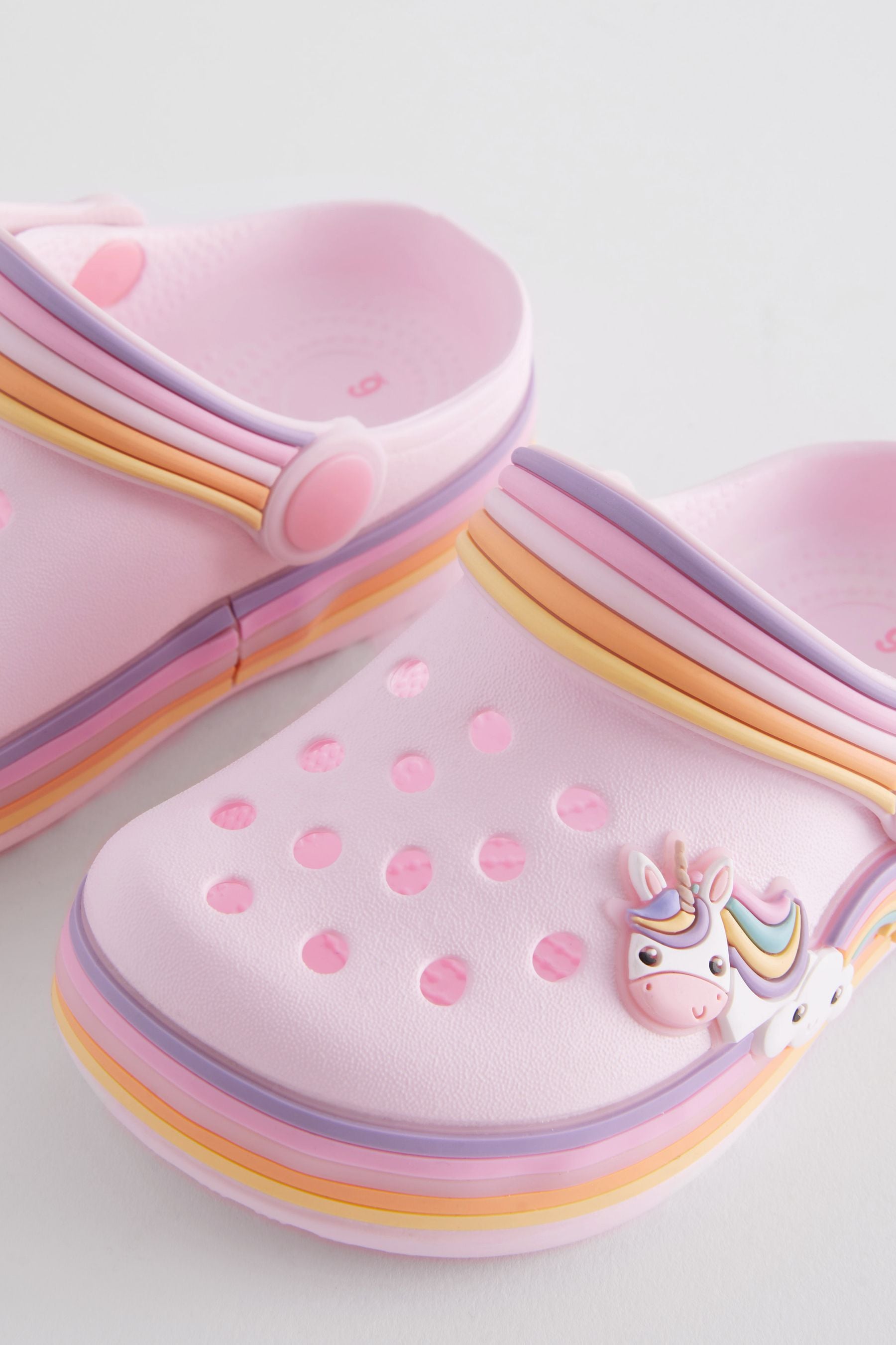 Pink Unicorn Light Up Clogs