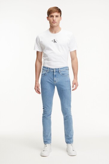 Calvin Klein Jeans Blue Slim Tapered Jeans