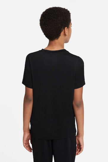 Nike Black Dri-FIT Short-Sleeve Training Top