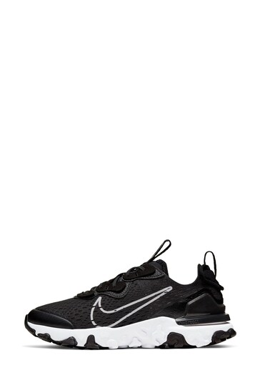 Nike Black/White React Vision Youth Trainers