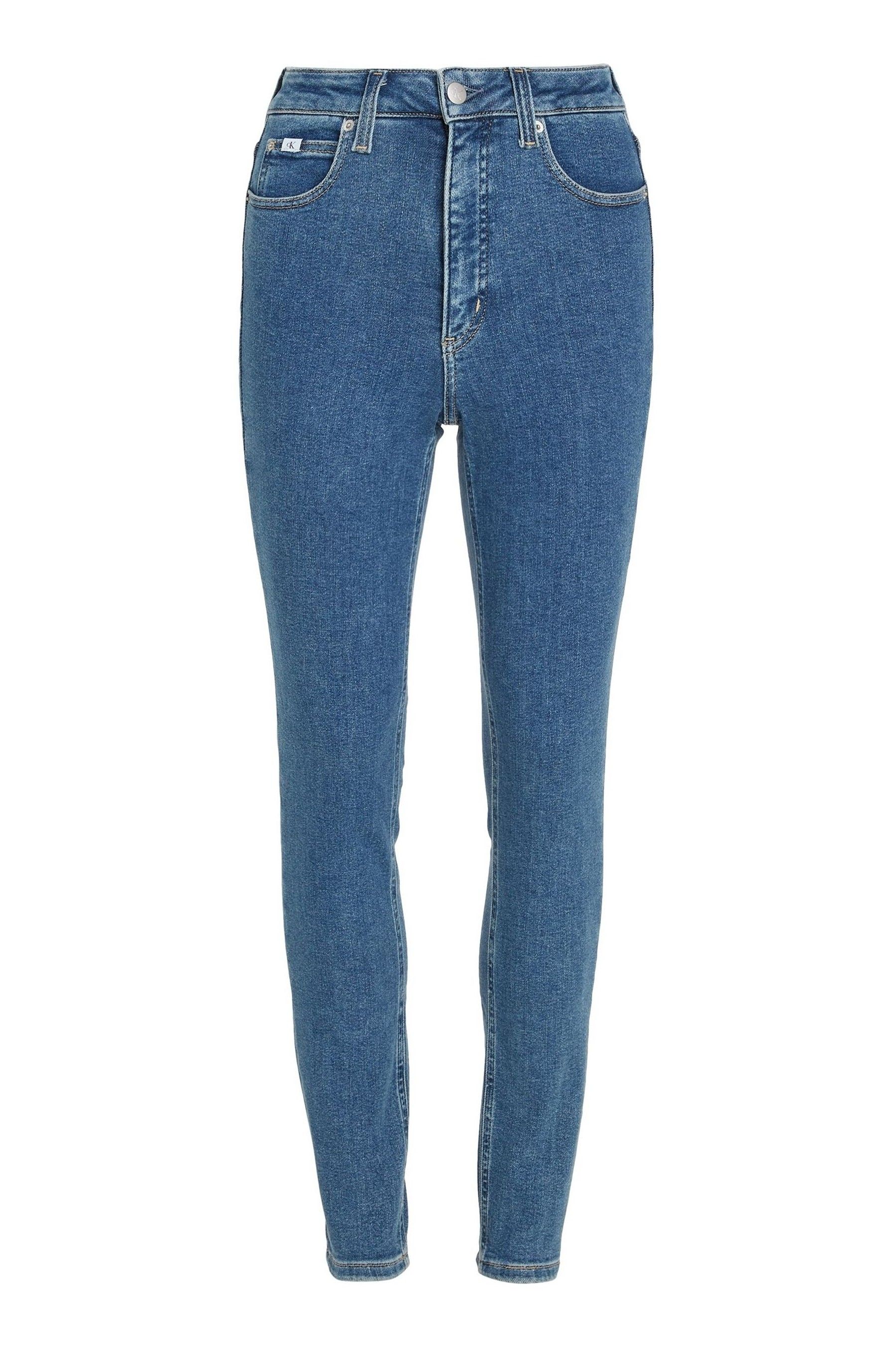Buy Calvin Klein Jeans Blue High Rise Skinny Jeans from the Next