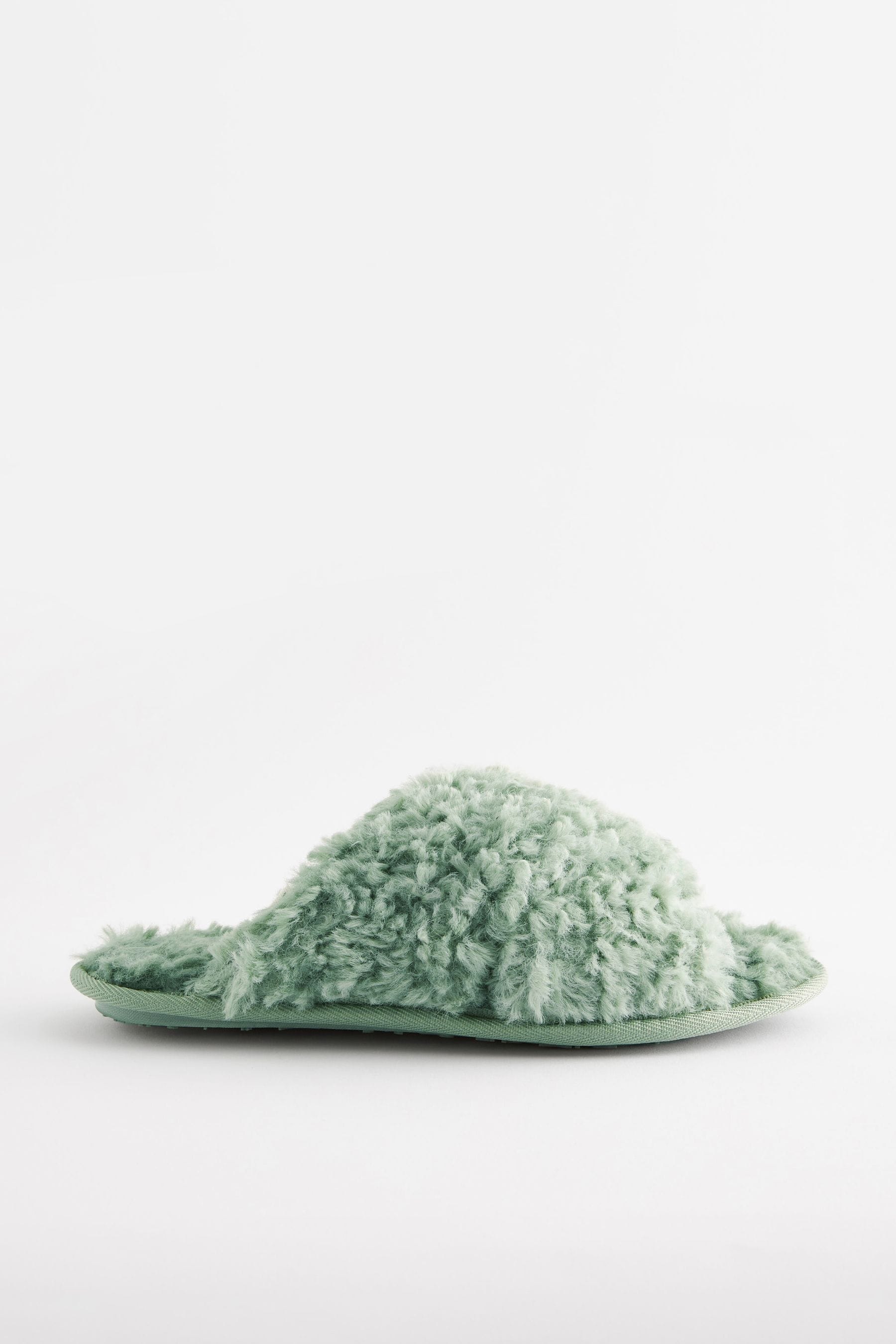 Faux fur sale crossover slippers