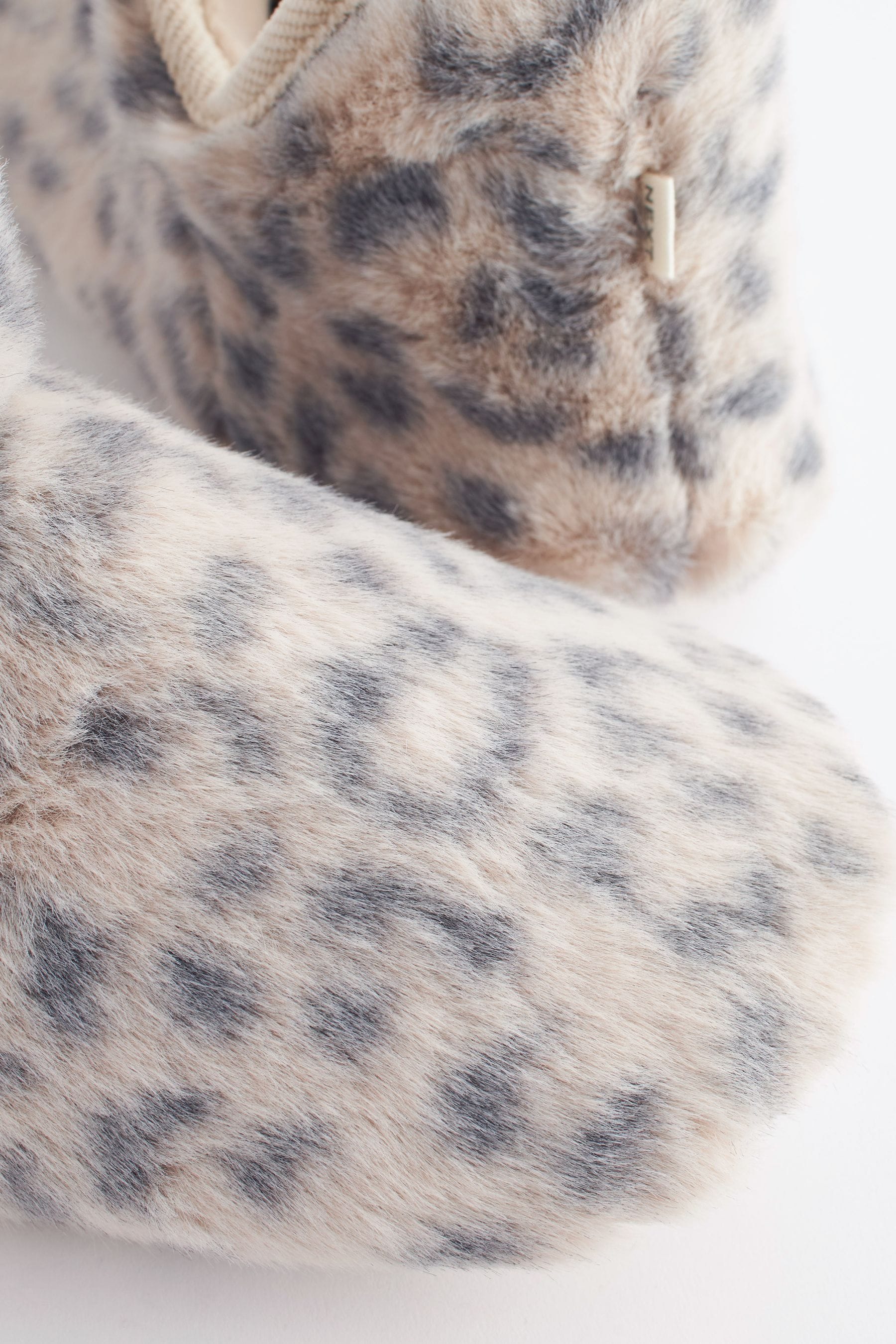 Leopard print slipper boots uk clearance