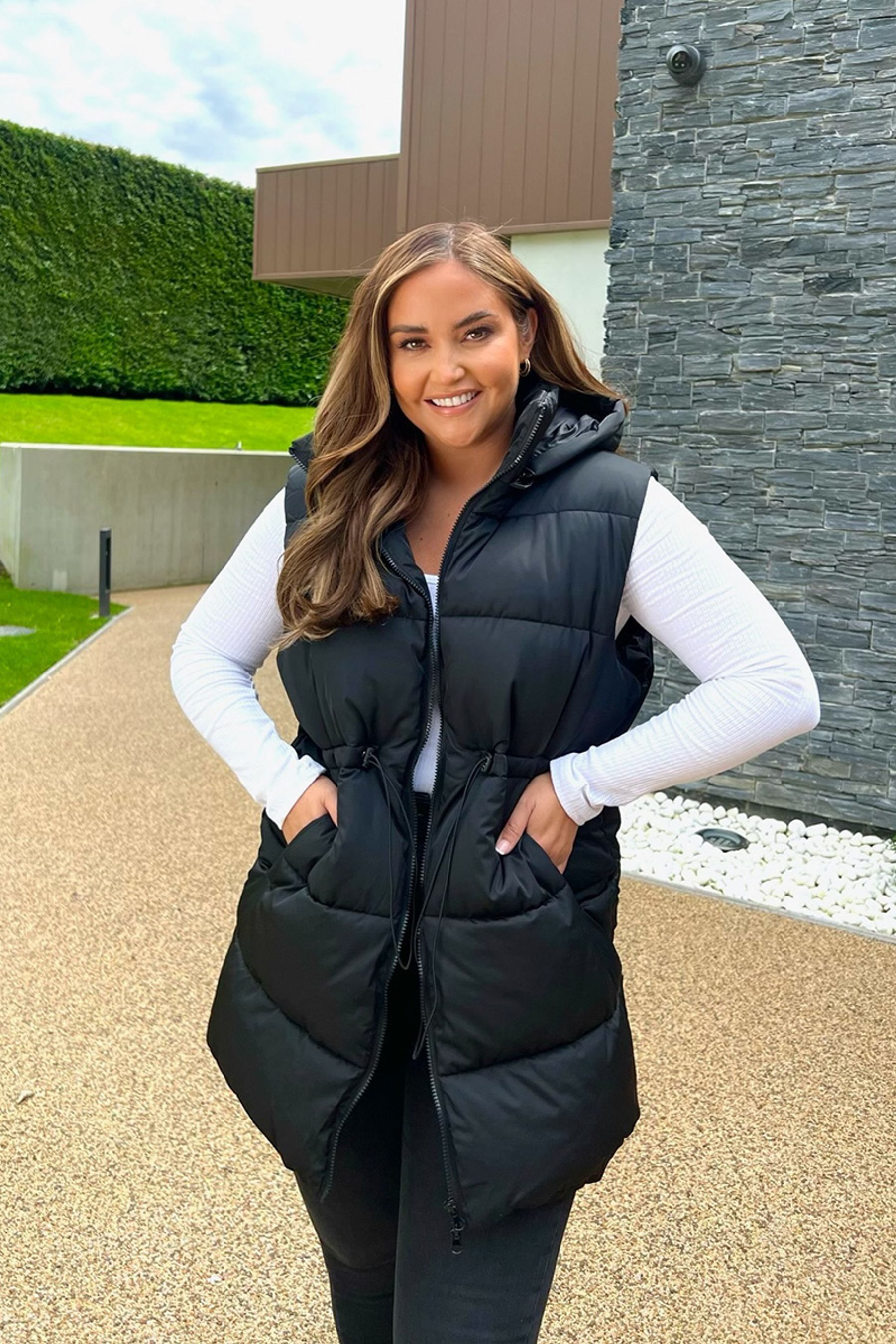 Black gilet womens uk store
