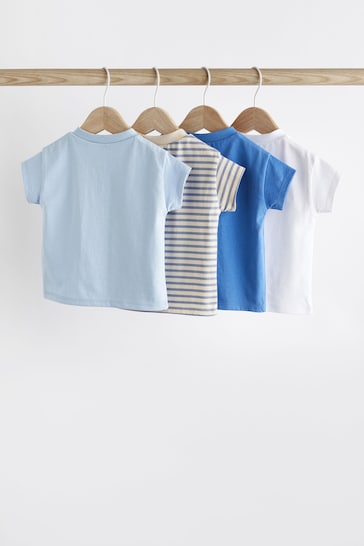 Blue Baby Short Sleeve T-Shirts 4 Pack