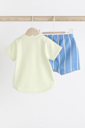 Green Elephant Baby T-Shirt And Shorts 2 Piece Set