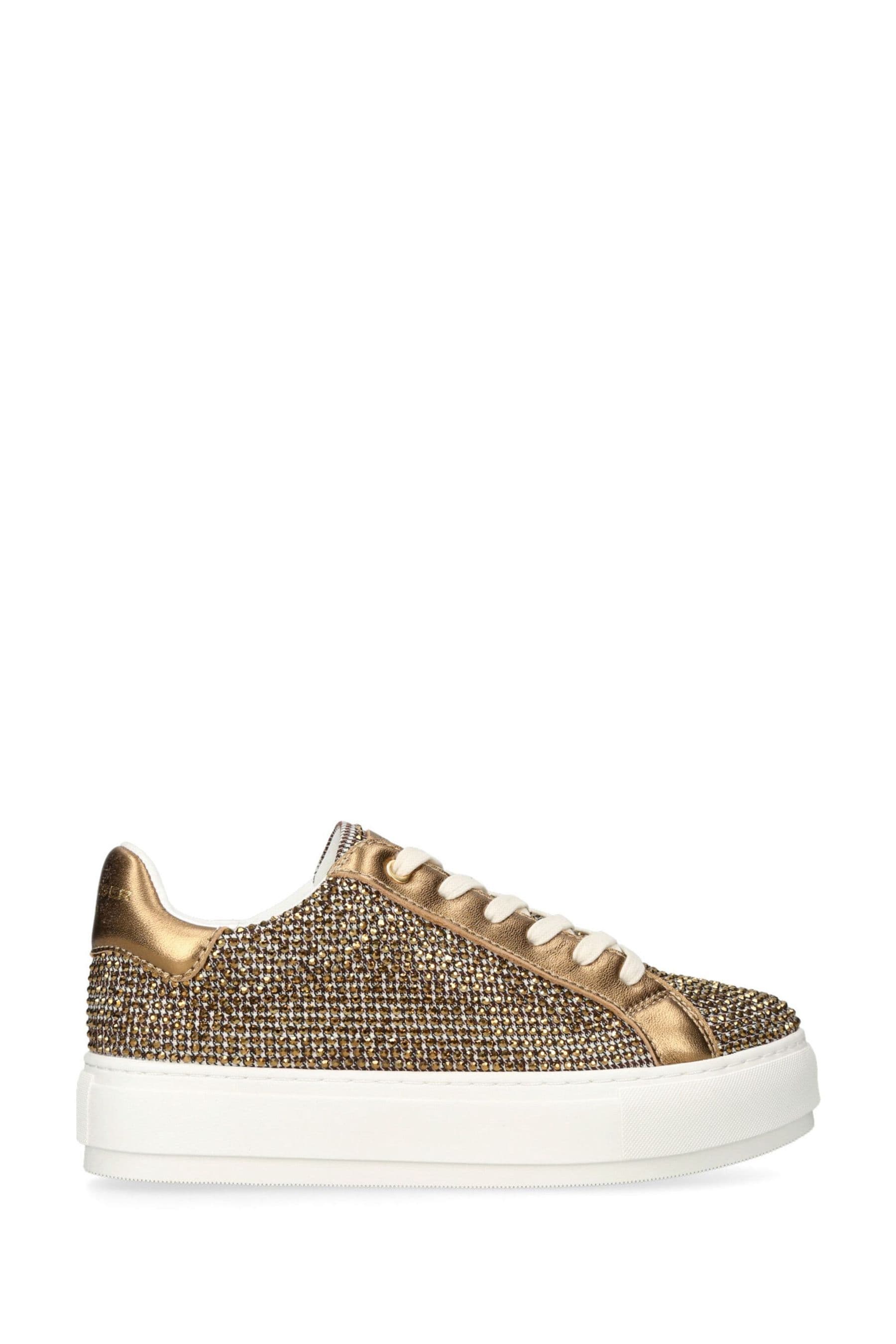 Kurt geiger clearance rose gold trainers