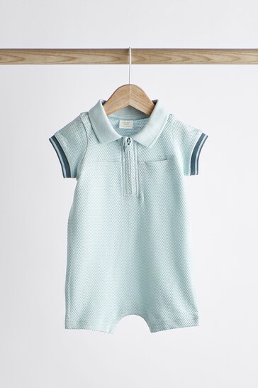 Buy Blue Collar Jersey Rompers 2 Pack from the Next UK online shop