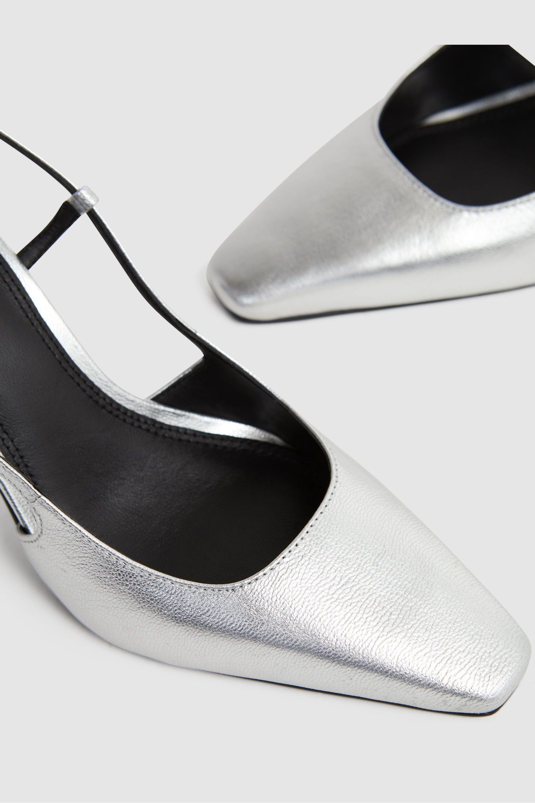 Reiss silver shoes hotsell