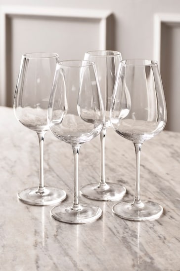 Set of 4 Clear Kya Wine Glasses