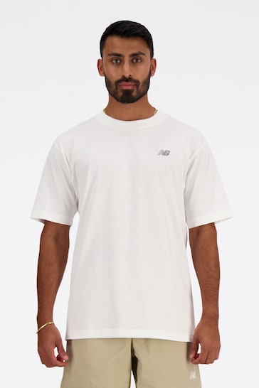 New Balance White Small Logo T-Shirt