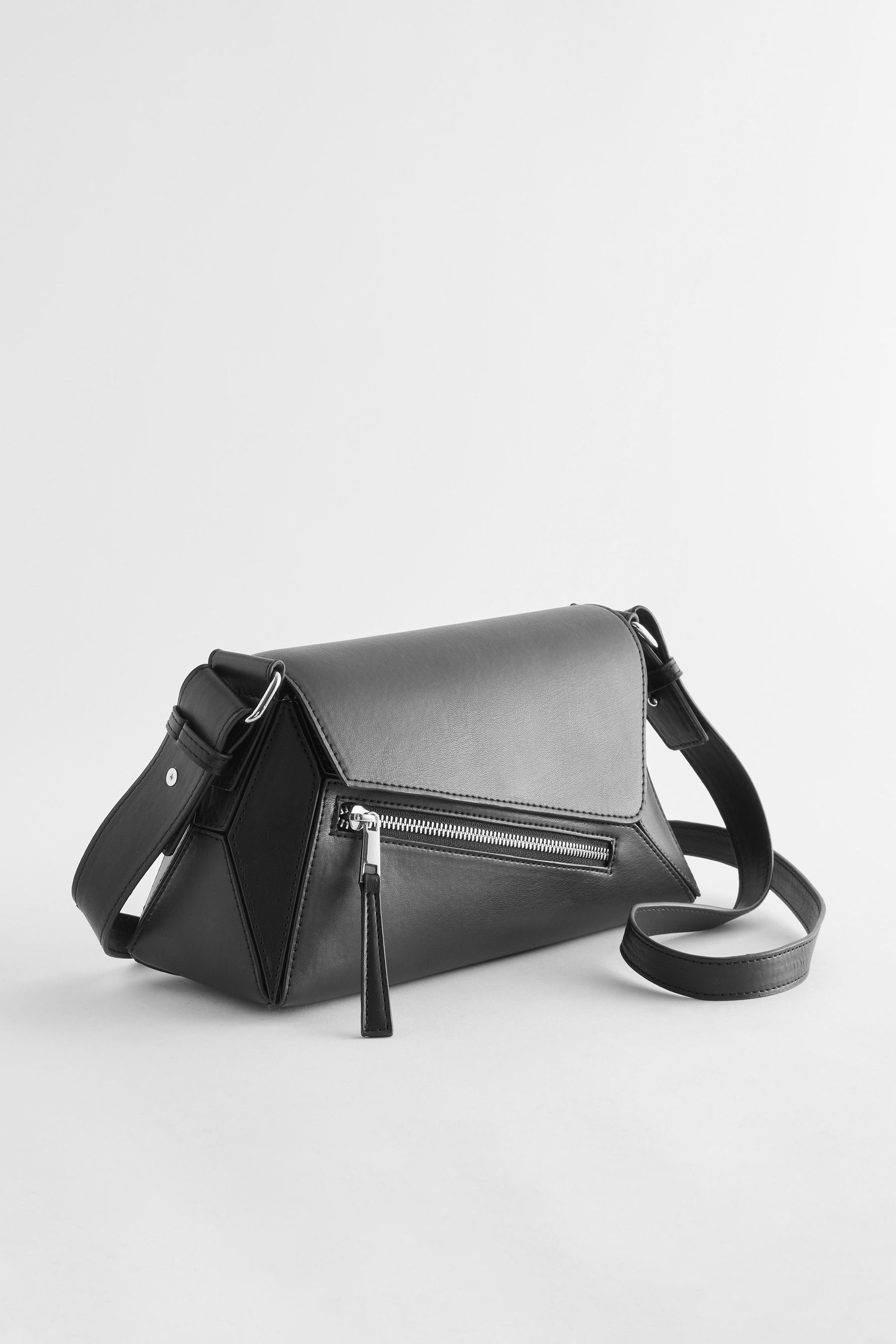 Black geometric bag store