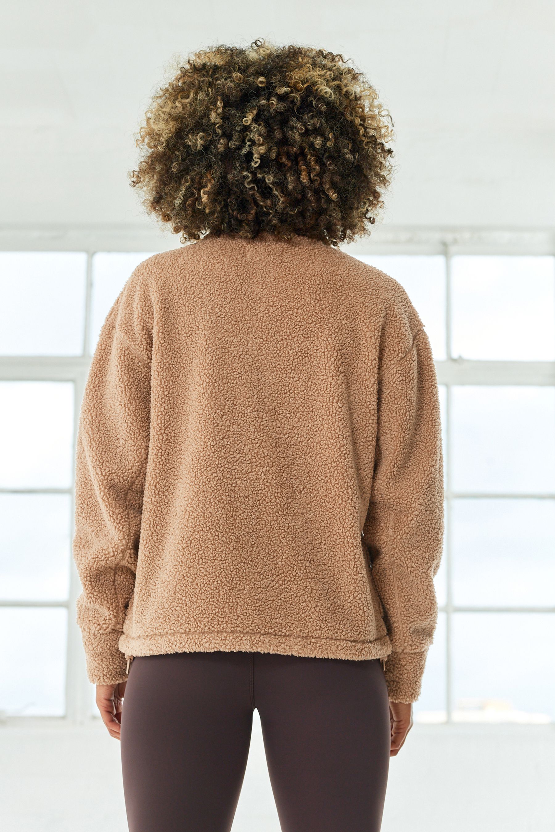 Buy Tan Brown Next Elements Outdoor Premium Borg Fleece Draw Cord