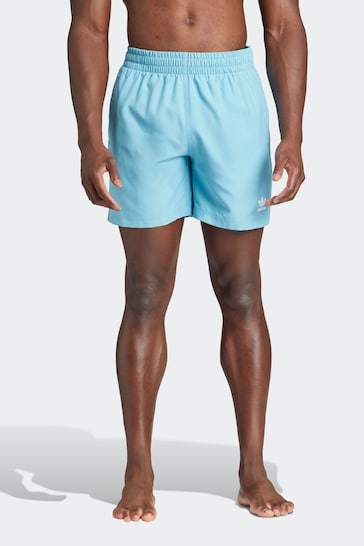 adidas Blue Adicolor Essentials Solid Swim Shorts