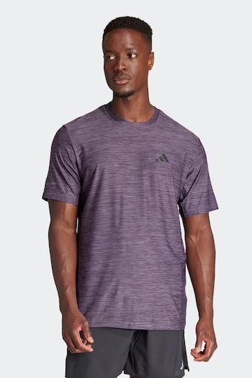 adidas Purple Train Essentials Stretch Training T-Shirt