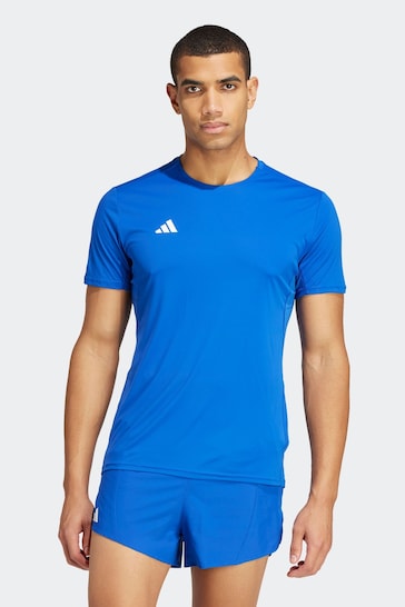 adidas Blue Adizero Essentials Running T-Shirt