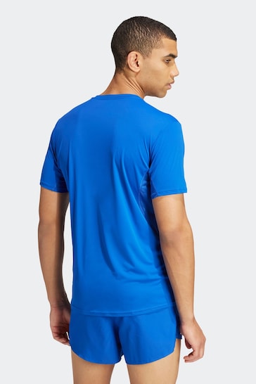 adidas Blue Adizero Essentials Running T-Shirt