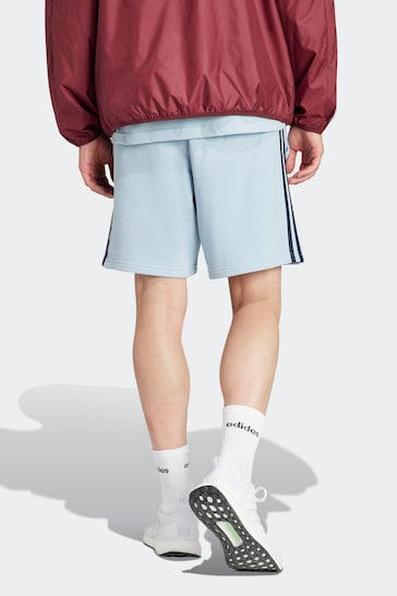 adidas Blue Sportswear Essentials French Terry 3-Stripes Shorts