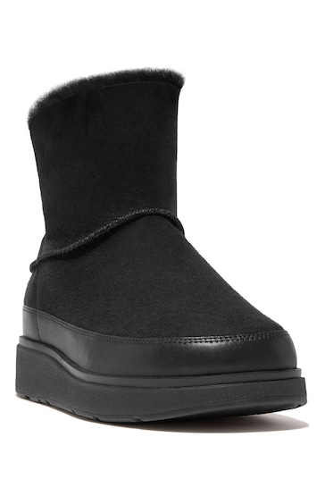 FitFlop Gen-Ff Mini Double-Faced Shearling Black Boots