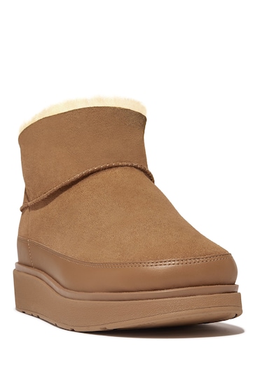 FitFlop Gen-FF Ultra-Mini Double-Faced Shearling Brown Boots