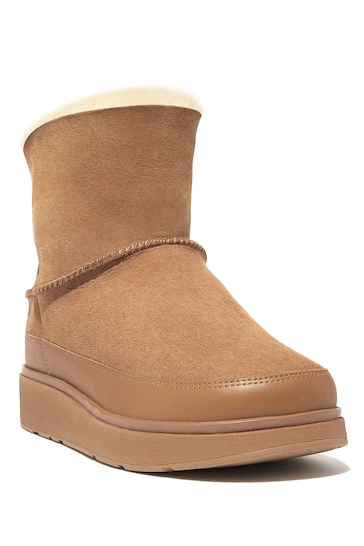 FitFlop Gen-Ff Mini Double-Faced Shearling Brown Boots