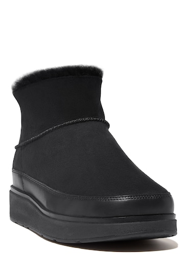 FitFlop Gen-Ff Ultra-Mini Double-Faced Shearling Black Boots
