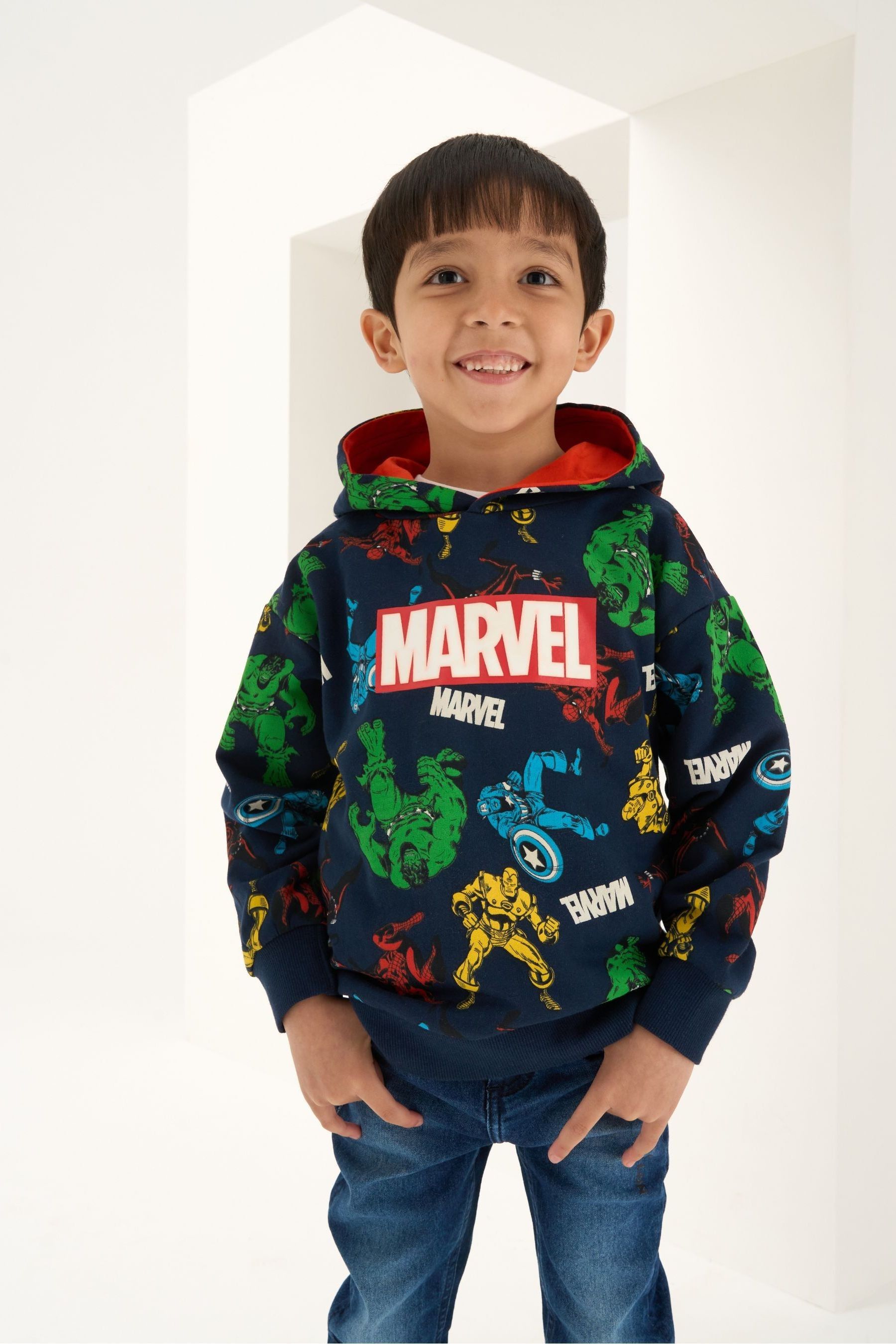 Boys marvel hoodie store