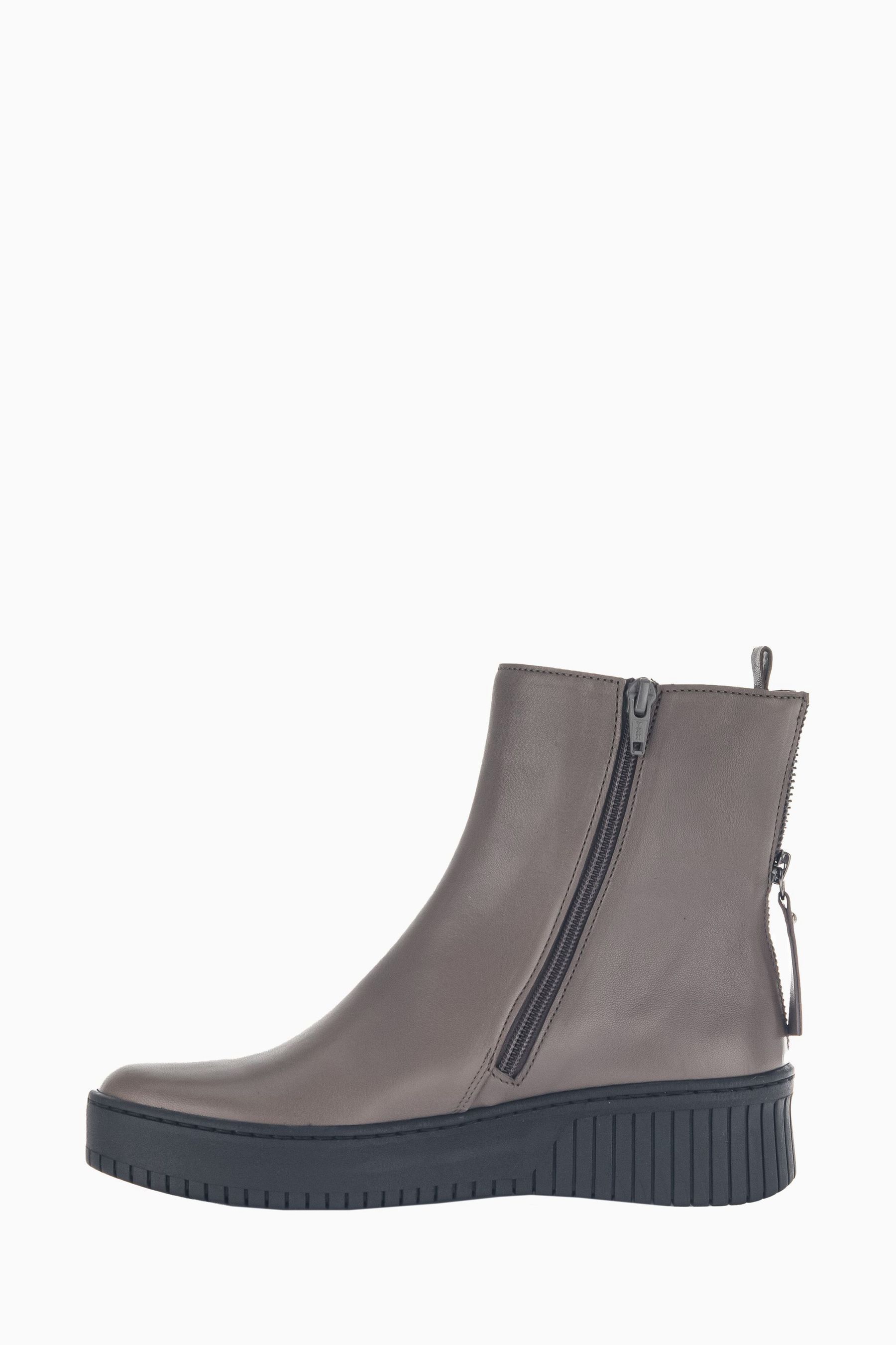 Buy Gabor Grey Tower Taupe Leather Ankle Boots from the Next UK