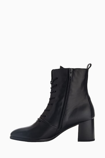 Gabor Balfour Black Leather Ankle Boots