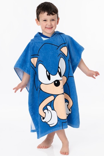 Vanilla Underground Blue Sonic Towel Poncho