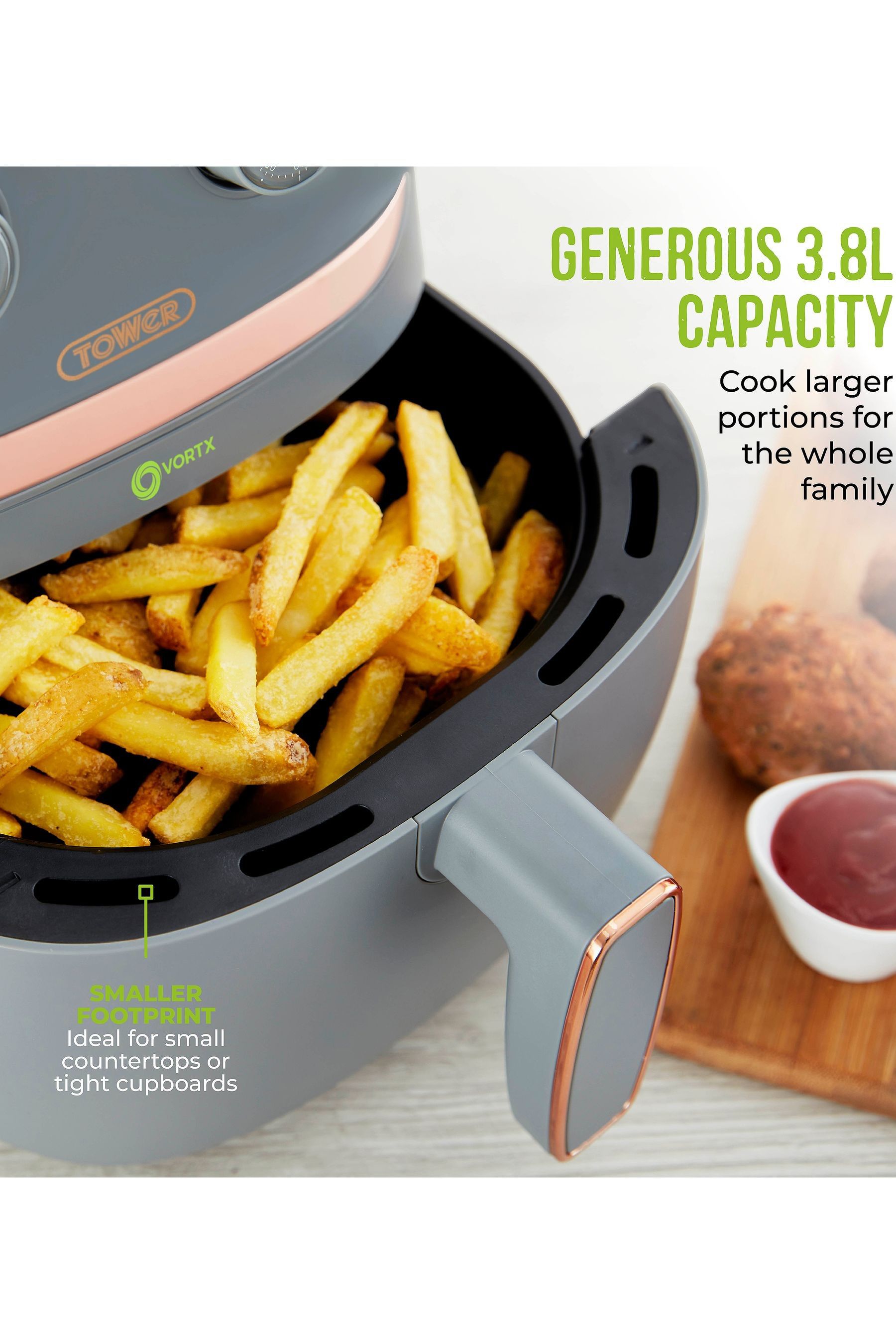 Tower air shop fryer grey