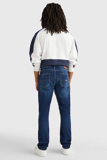 Tommy Jeans Blue Ryan Relaxed Fit Faded Jeans