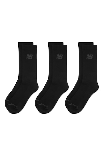 New Balance Black Multipack Sports Cushioned Crew Socks