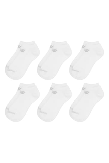 Buy New Balance White Multipack No Show Trainer Liner Socks from the ...
