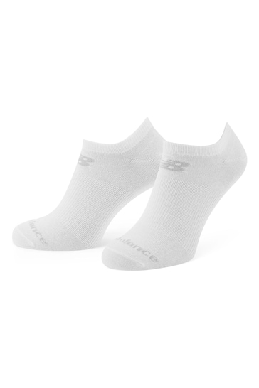 New Balance White Multipack No Show Trainer Liner Socks