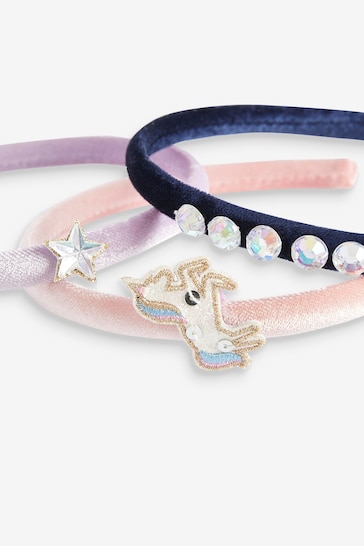 Light Pink Unicorn and Star Alicebands 3 Pack