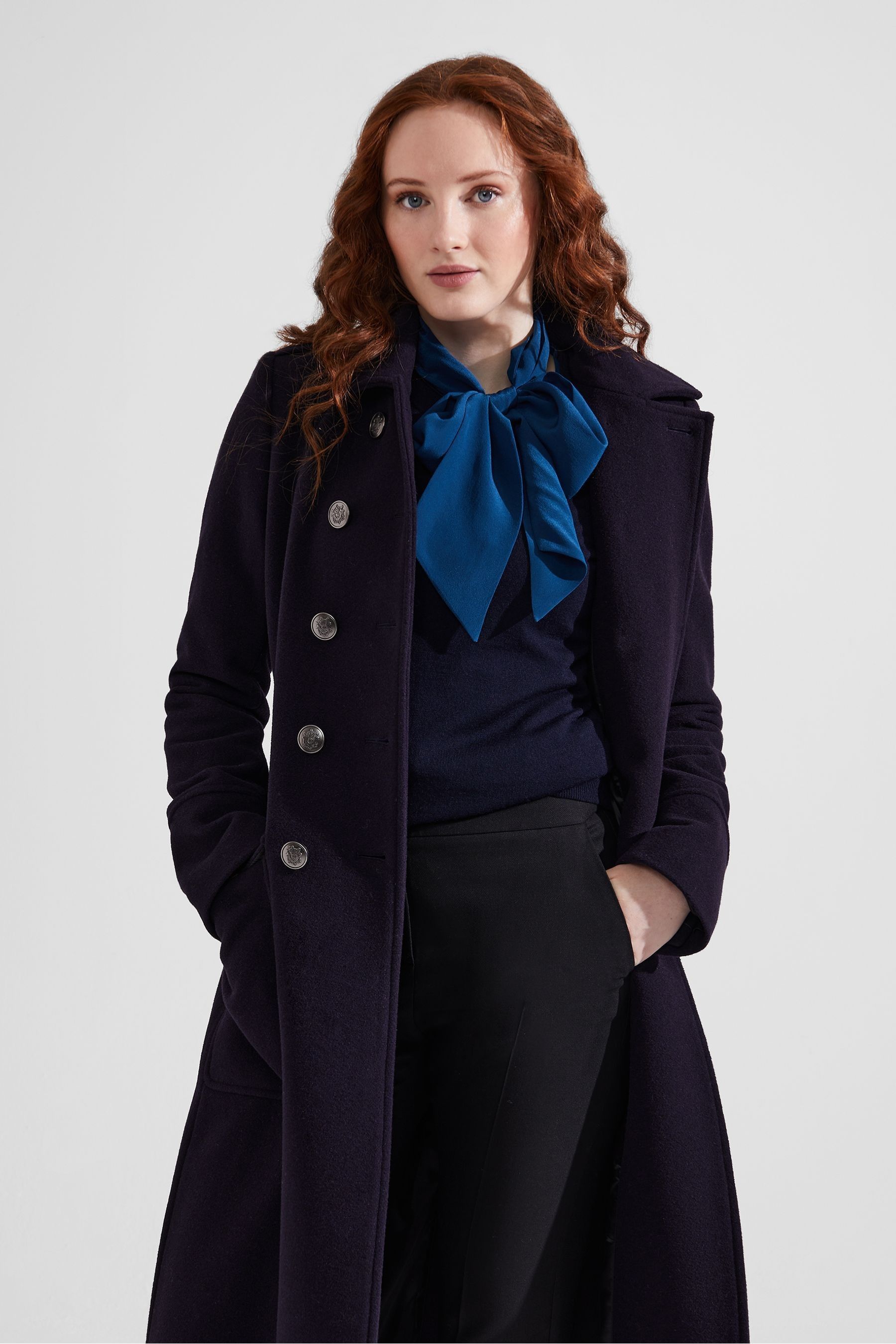 Buy Hobbs Petite Iris Blue Coat from the Next UK online shop