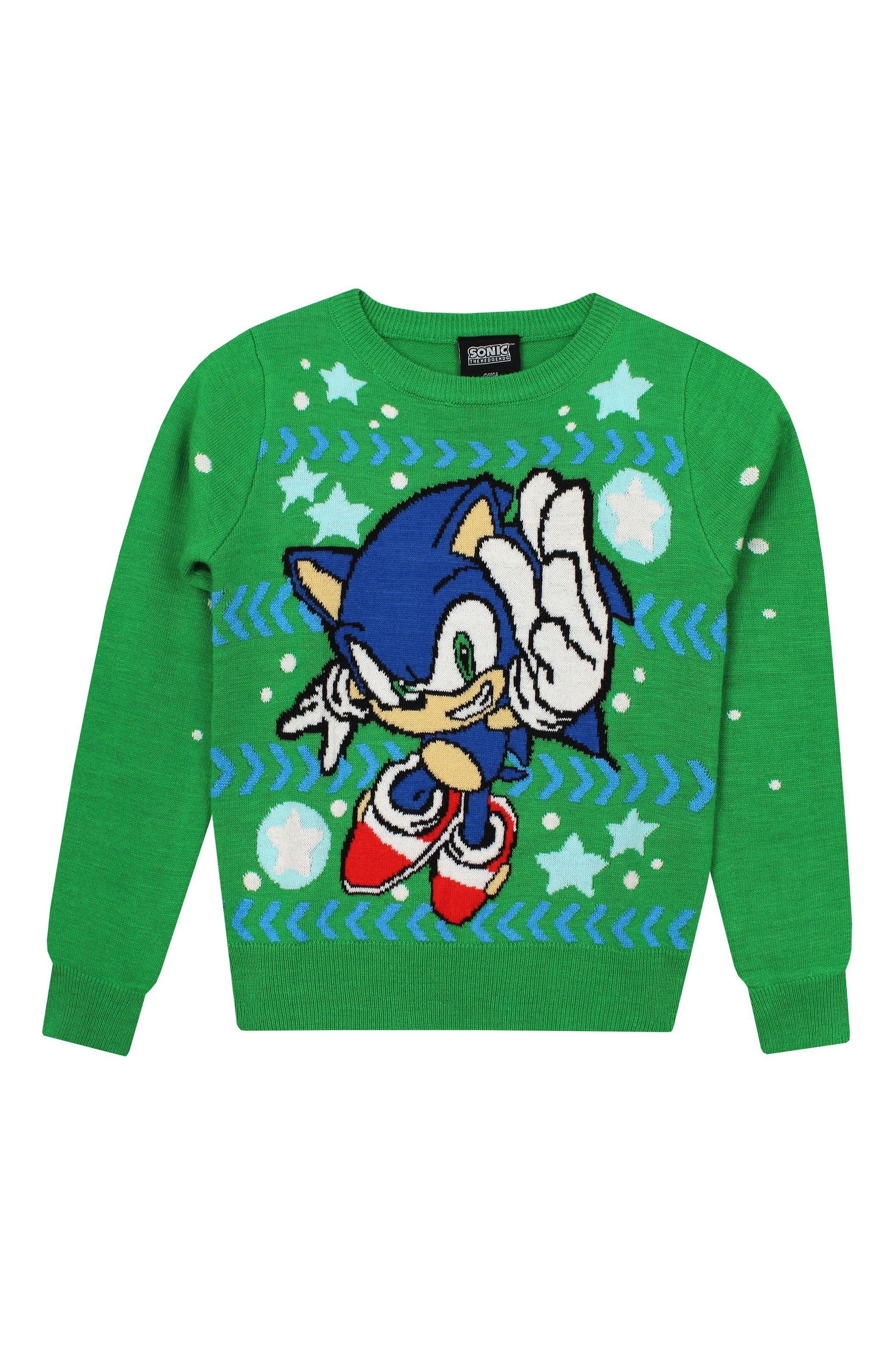 Buy Character Green Christmas Sonic Jumper from the Next UK online